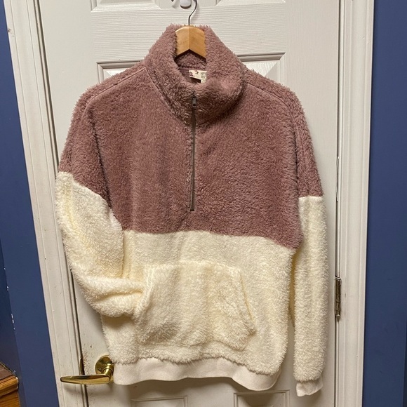 Hippie Rose color block sweater women size Large - Picture 1 of 9
